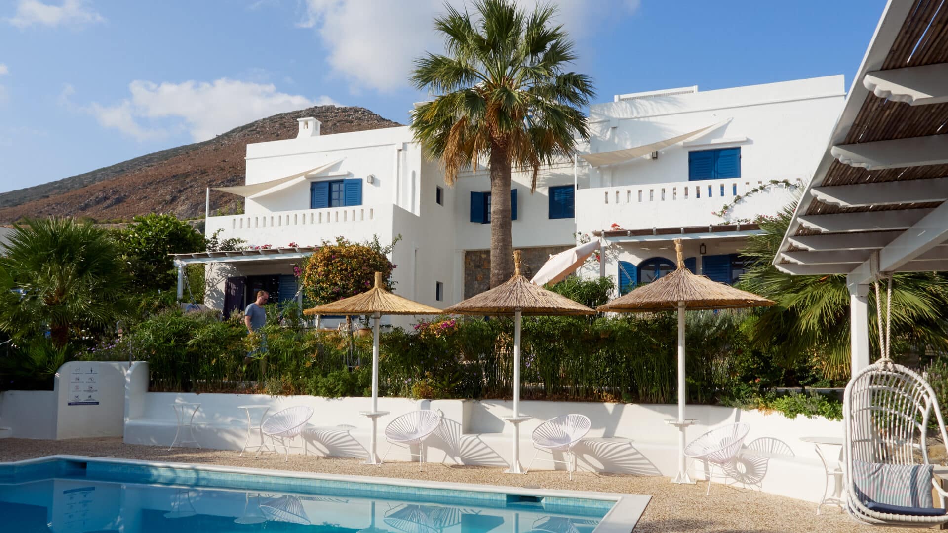 Haus mit Pool im Ippocampi Hotel