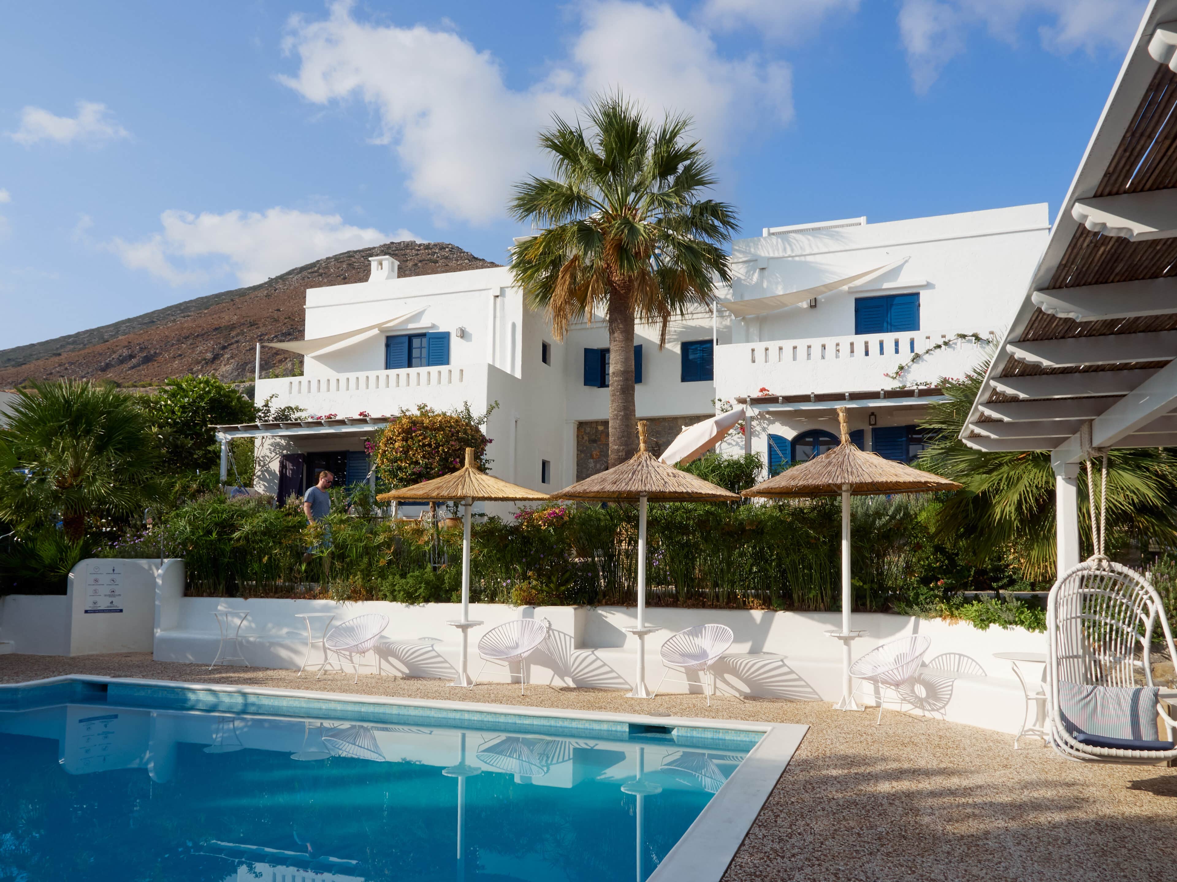 Haus mit Pool im Ippocampi Hotel