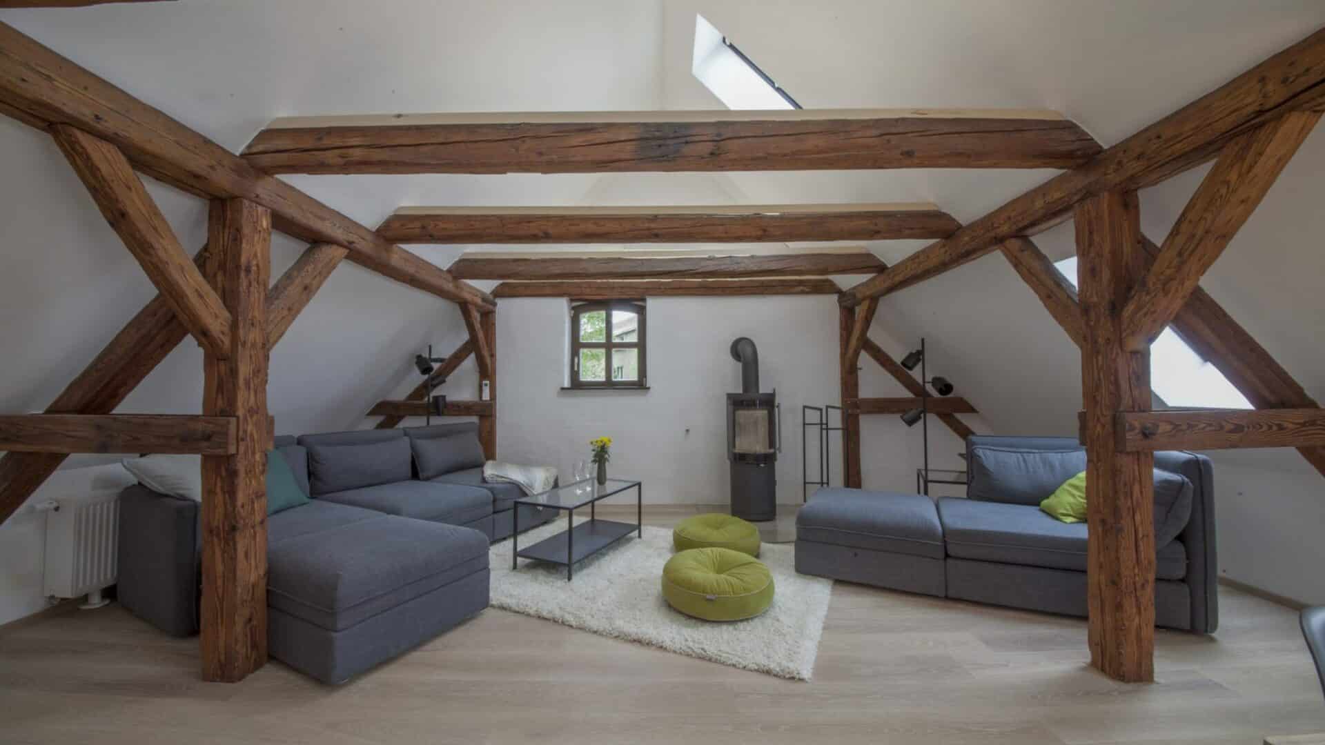 Kreativmühle Hof, Mücheln, Ferienwohnung, Loft, Gneisenautal
