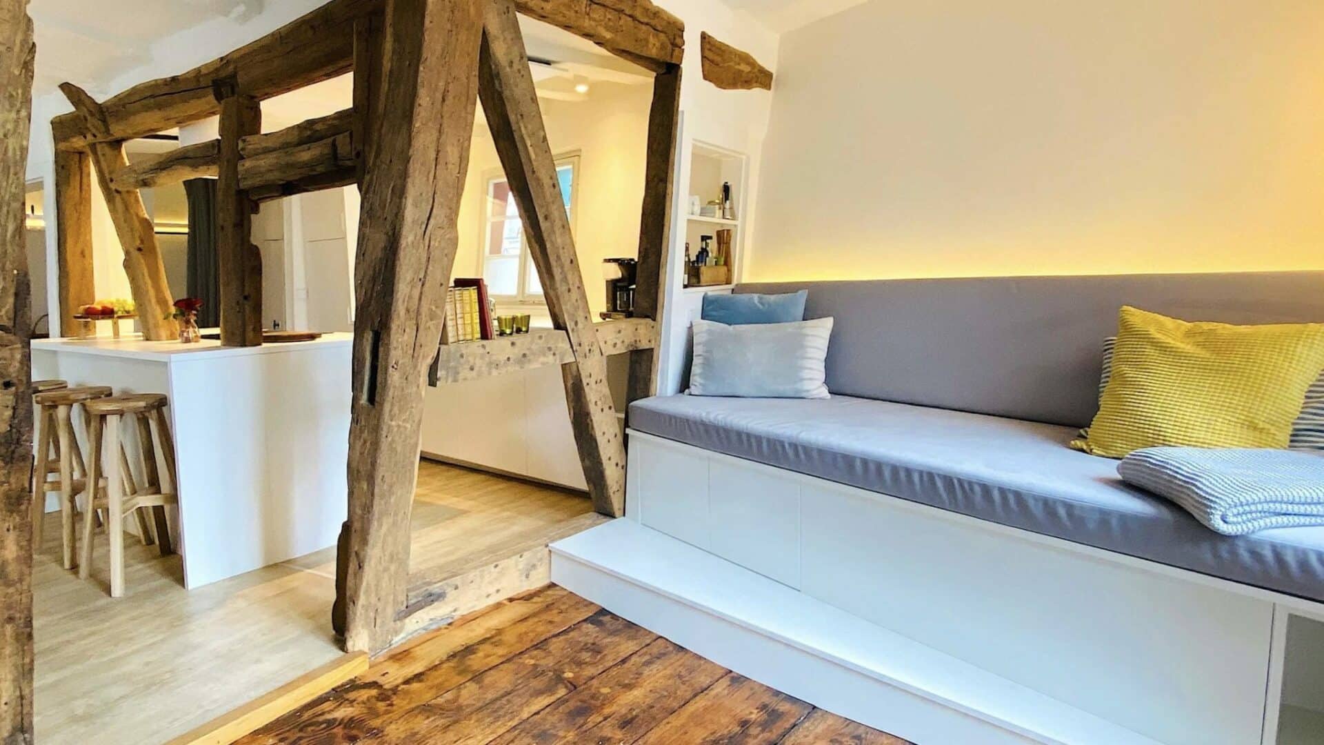 Auszeit, Ferienhaus, Fachwerkhaus, Monschau, Eifel, Design-Ferienhaus, Boutique-Hotel, Ferienunterkunft, Ferienwohnung, Architektur, Architektenhaus