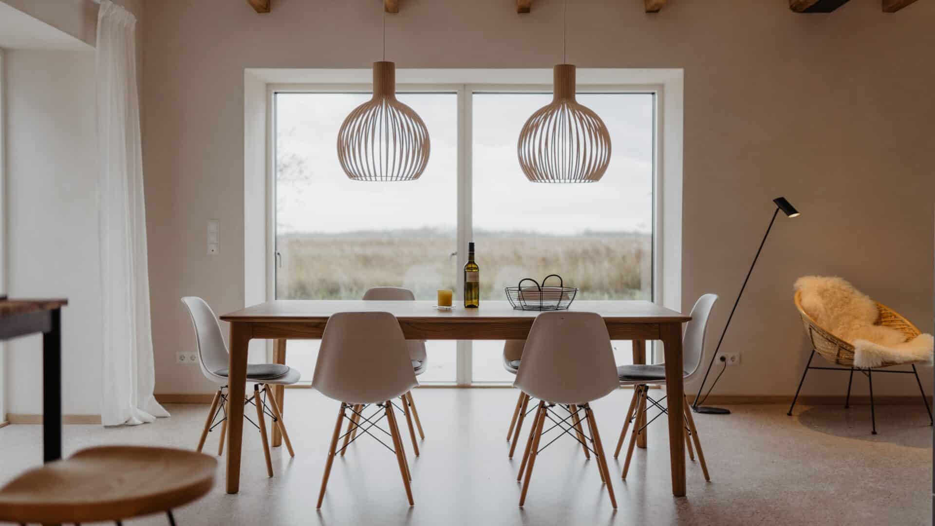 Esszimmer mit Blick nach draußen, NorderdiekHuus