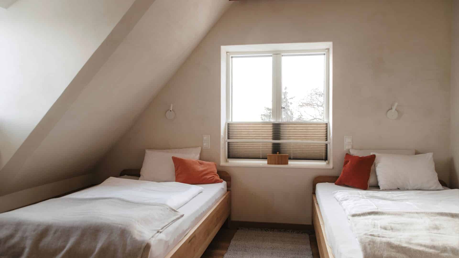 zwei Einzelbetten im NorderdiekHuus