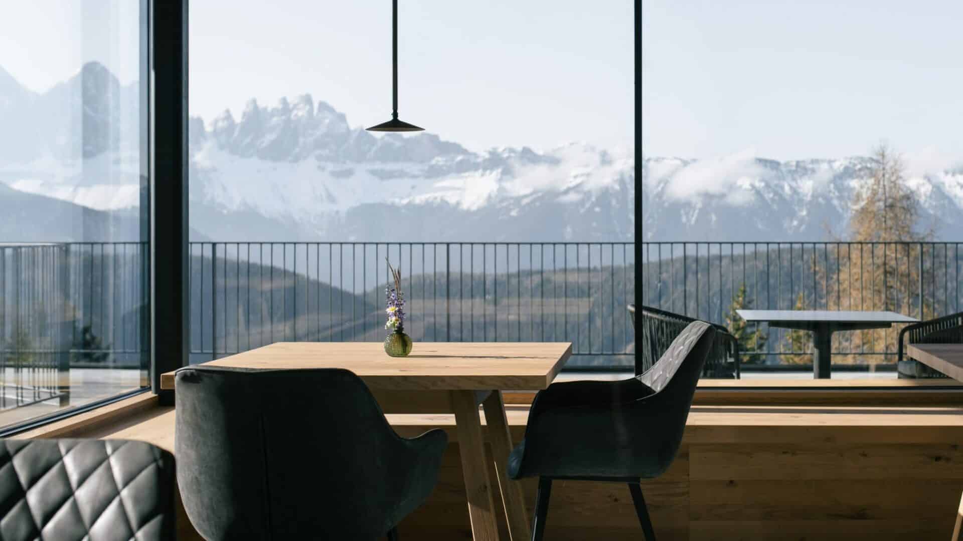 anders mountain suites, The Dolomites seen from the restaurant