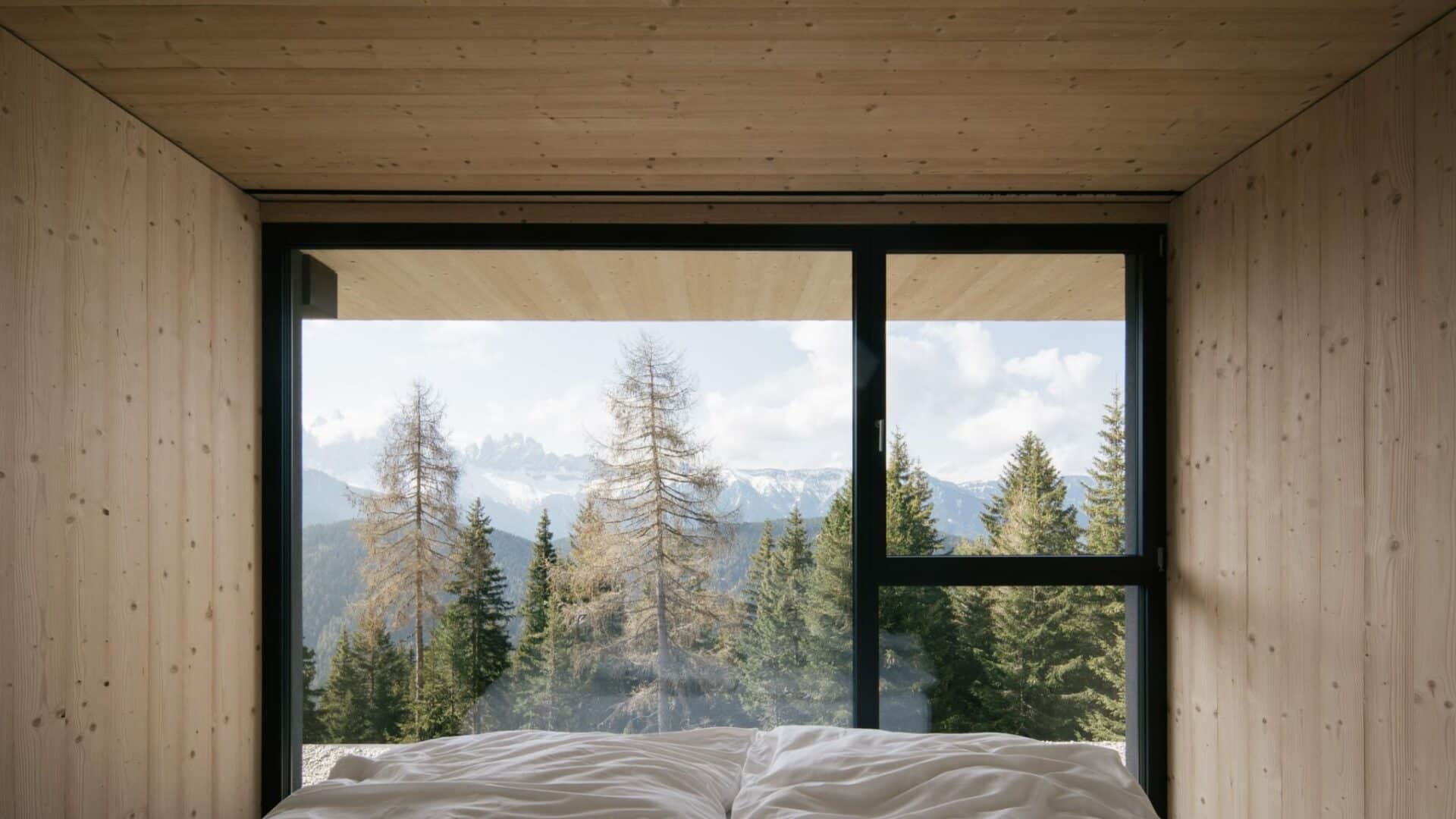 anders mountain suites, Blick auf die Dolomiten und Waldwipfel