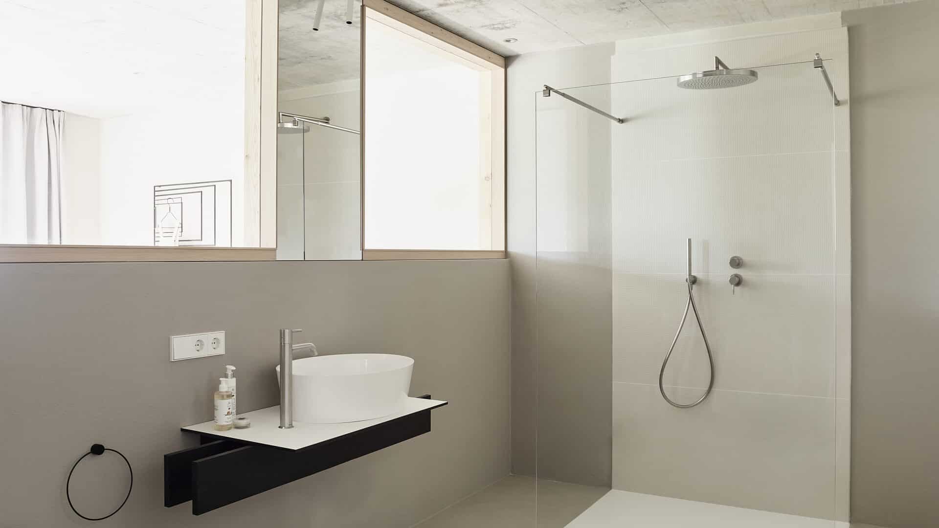 Badezimmer im Refugium Rochus