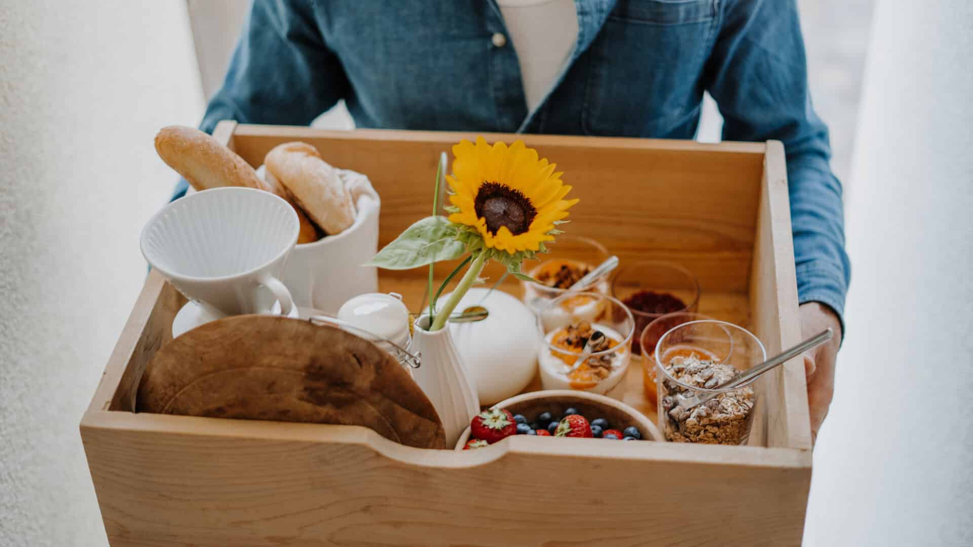 Frühstückskorb im Refugium Rochus