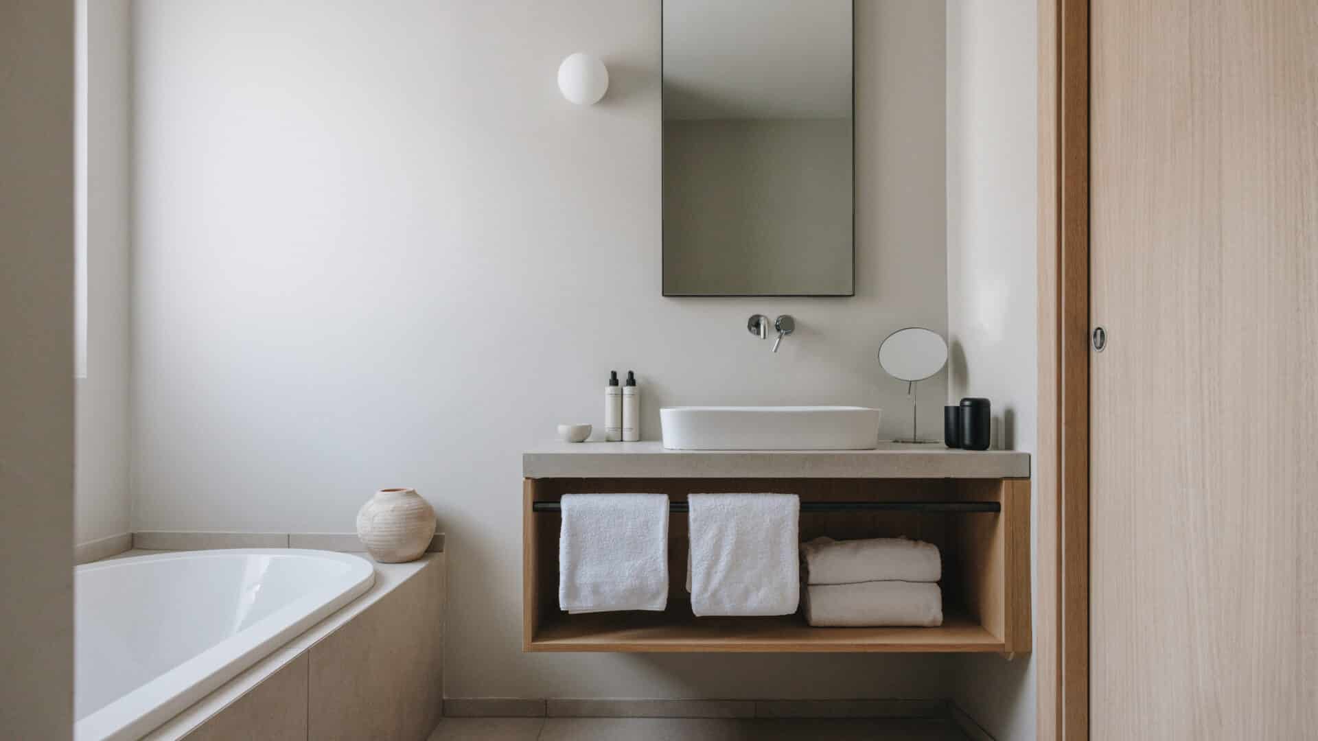 Badezimmer im Hotel Schwarzschmied