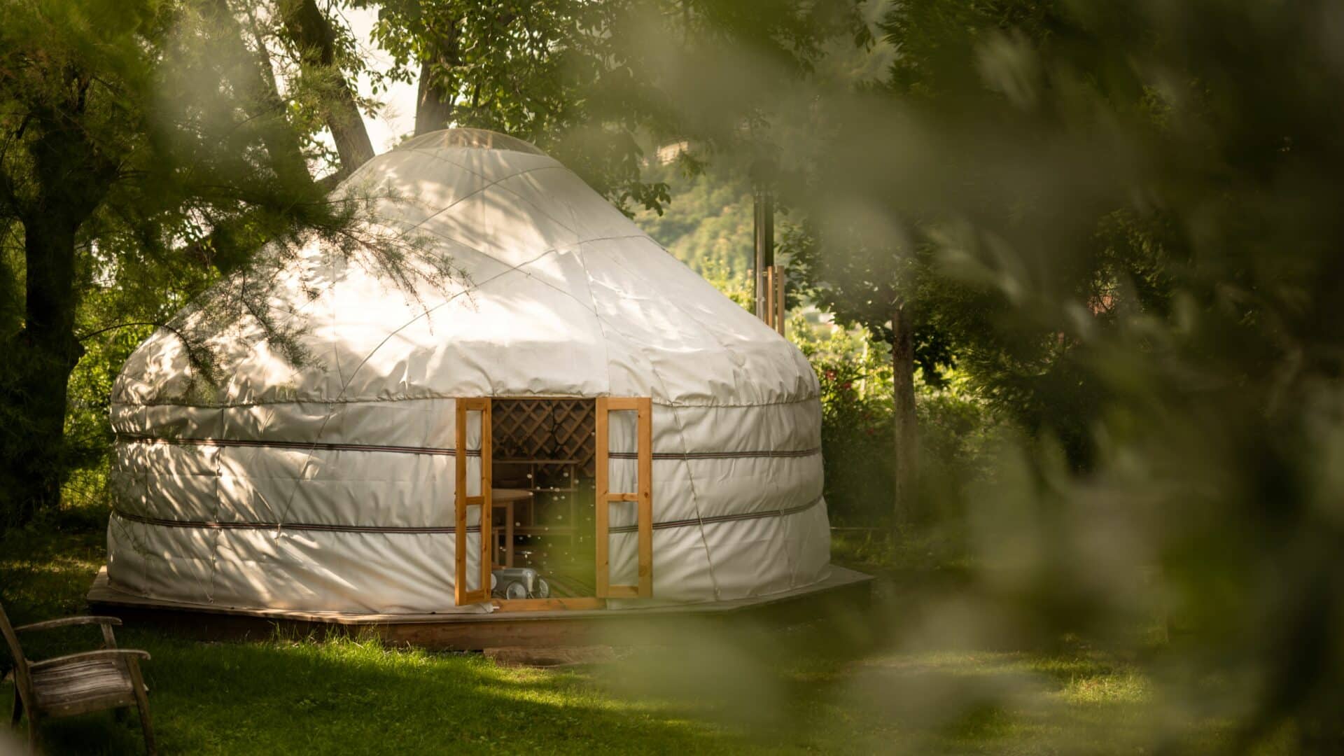 Wellness Hütte im Garten des Hotel Schwarzschmied