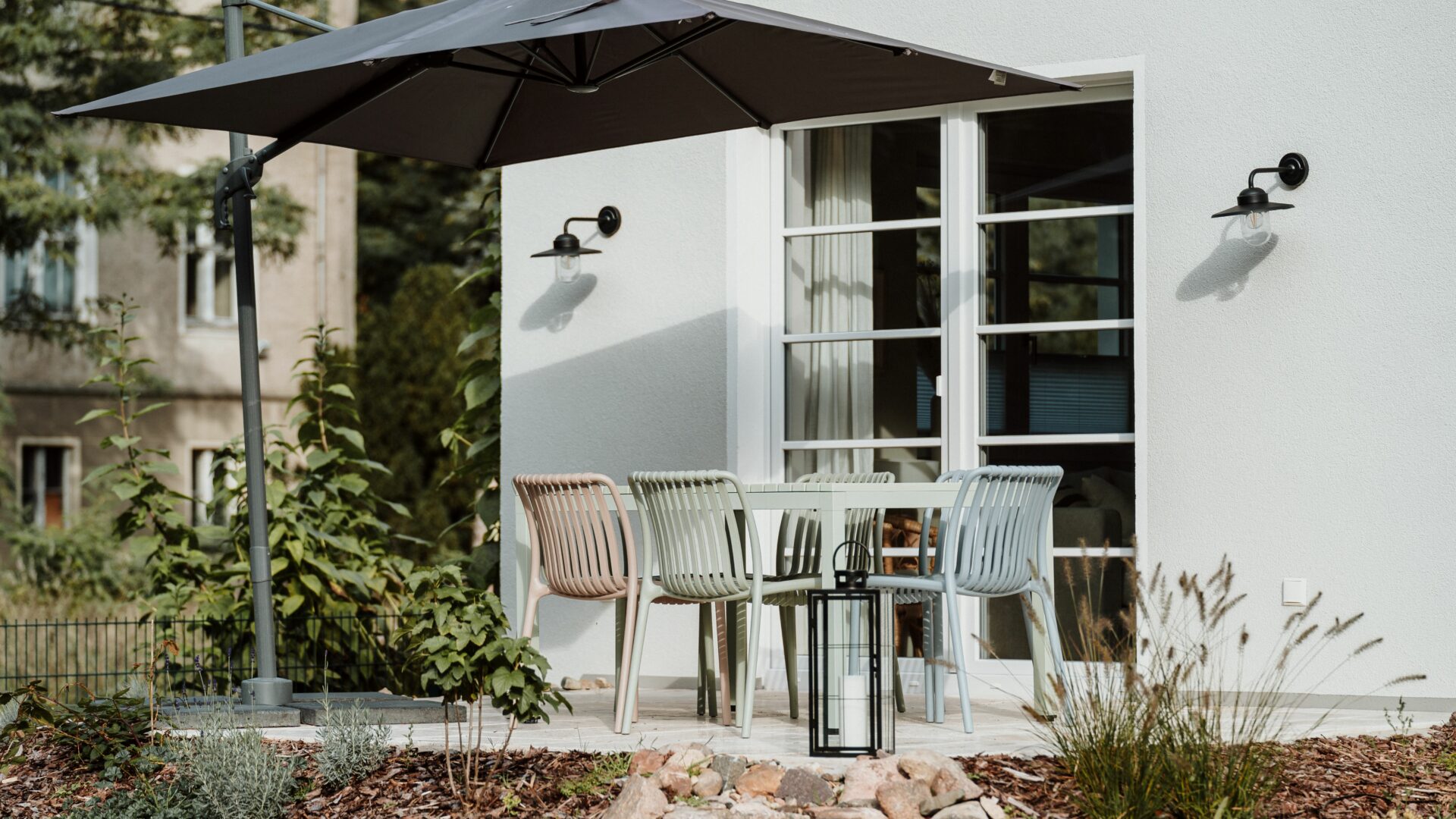 Terrasse des Haupthauses im Spreewaldhaus