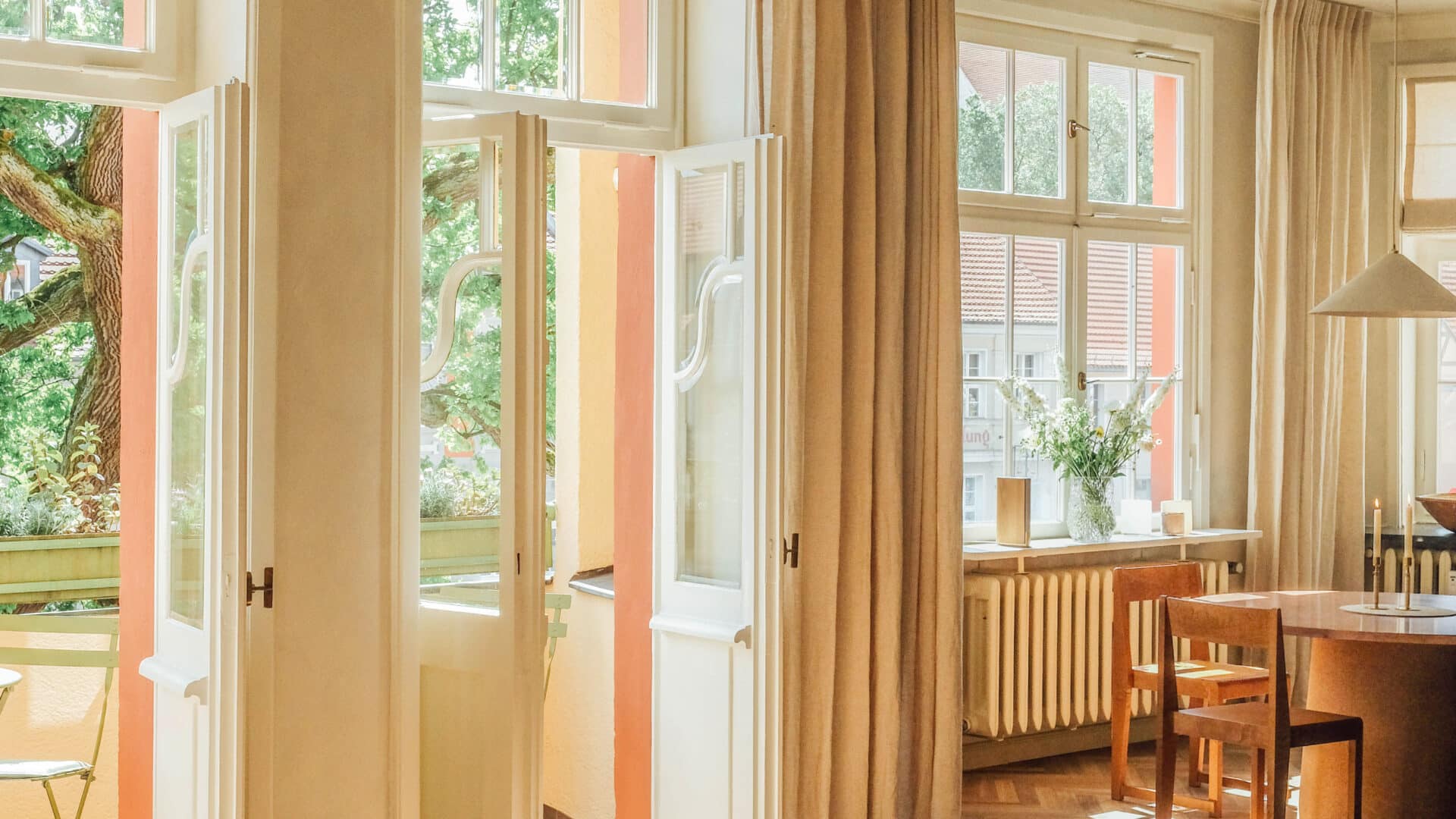 St Oak Balcony Doors