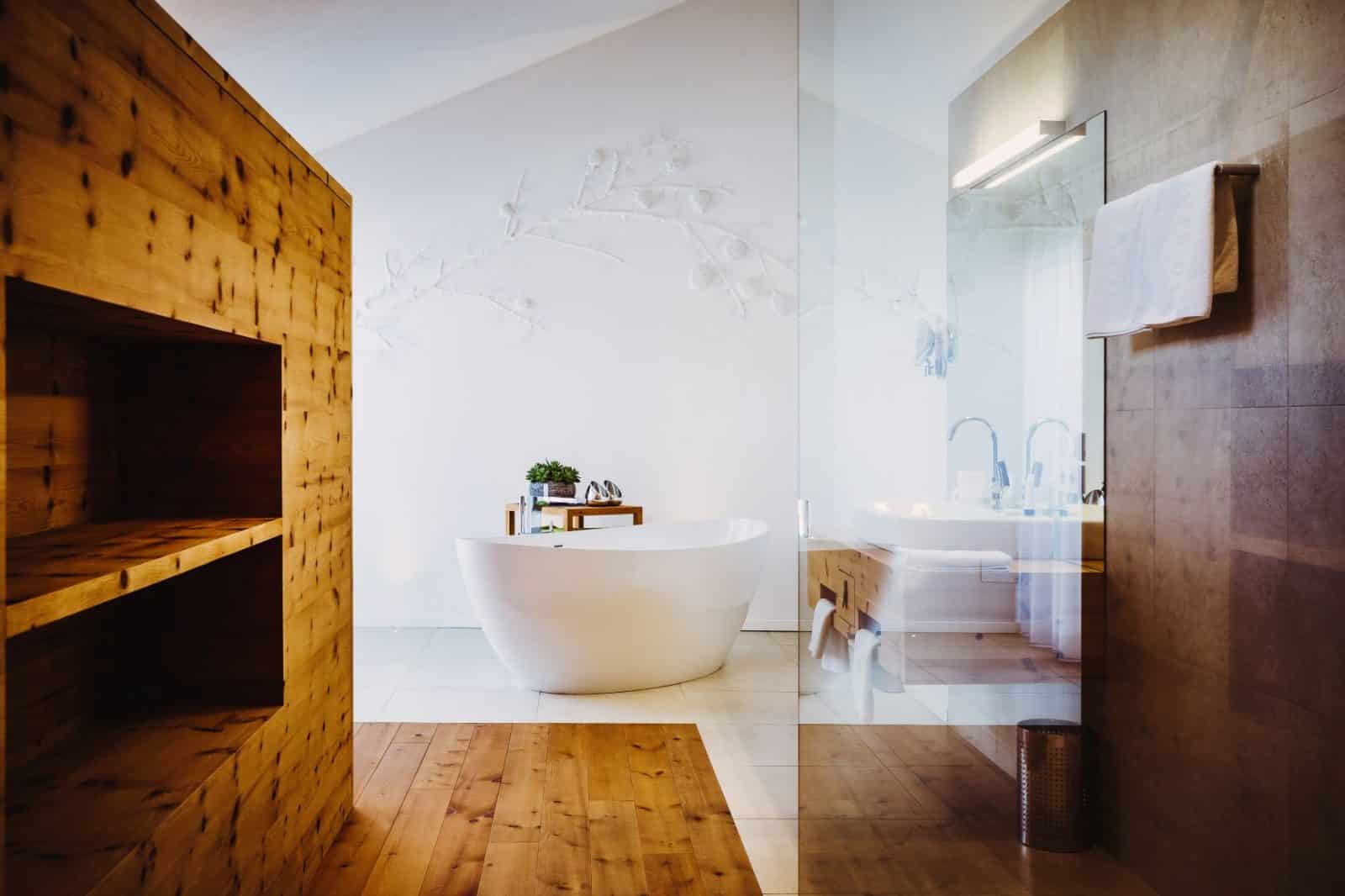 Gourmet- und Boutiquehotel Tanzer, Berge, Italien, Südtirol, Gaut Millau, Food Hotel, Design, moderne Architektur
