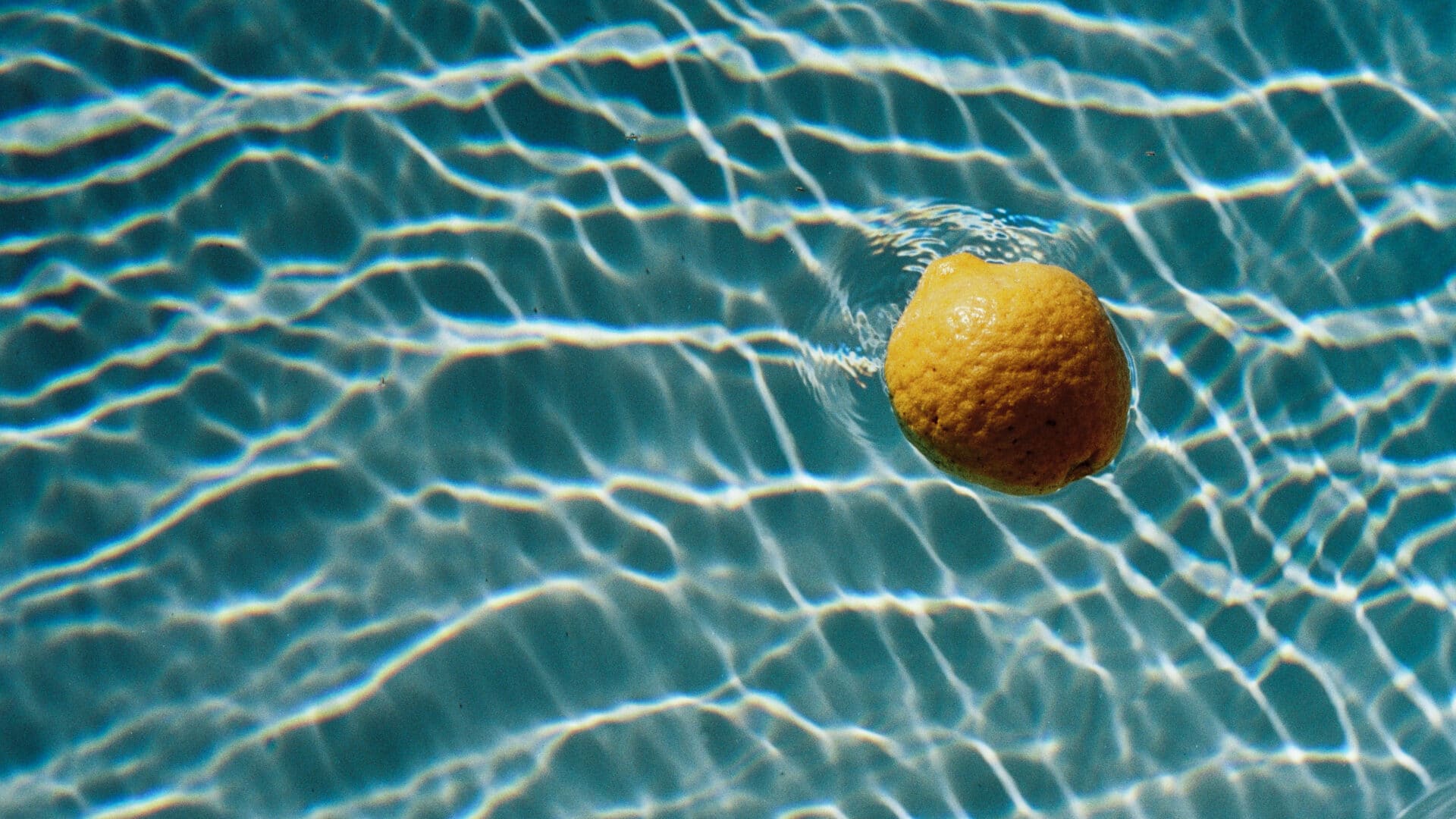 Zitrone im Pool in der Villa Arnica