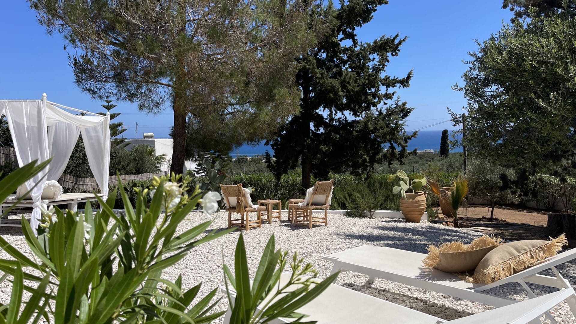 Terrasse in der Villa Zoé