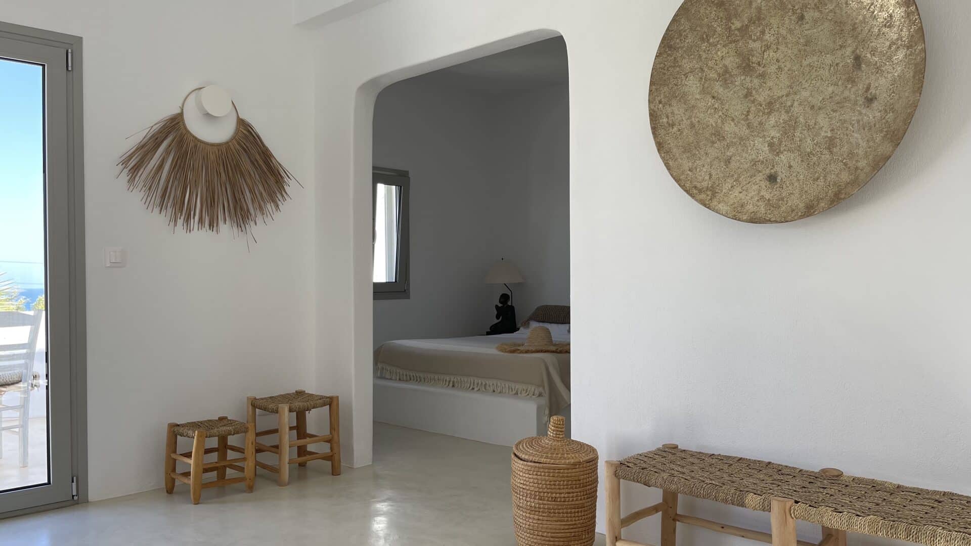 Schlafzimmer in der Villa Zoé